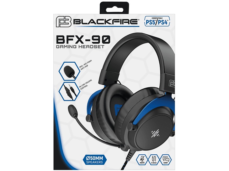 AURICULARES PS4 / PS5 BLACKFIRE BFX-90 GAMING